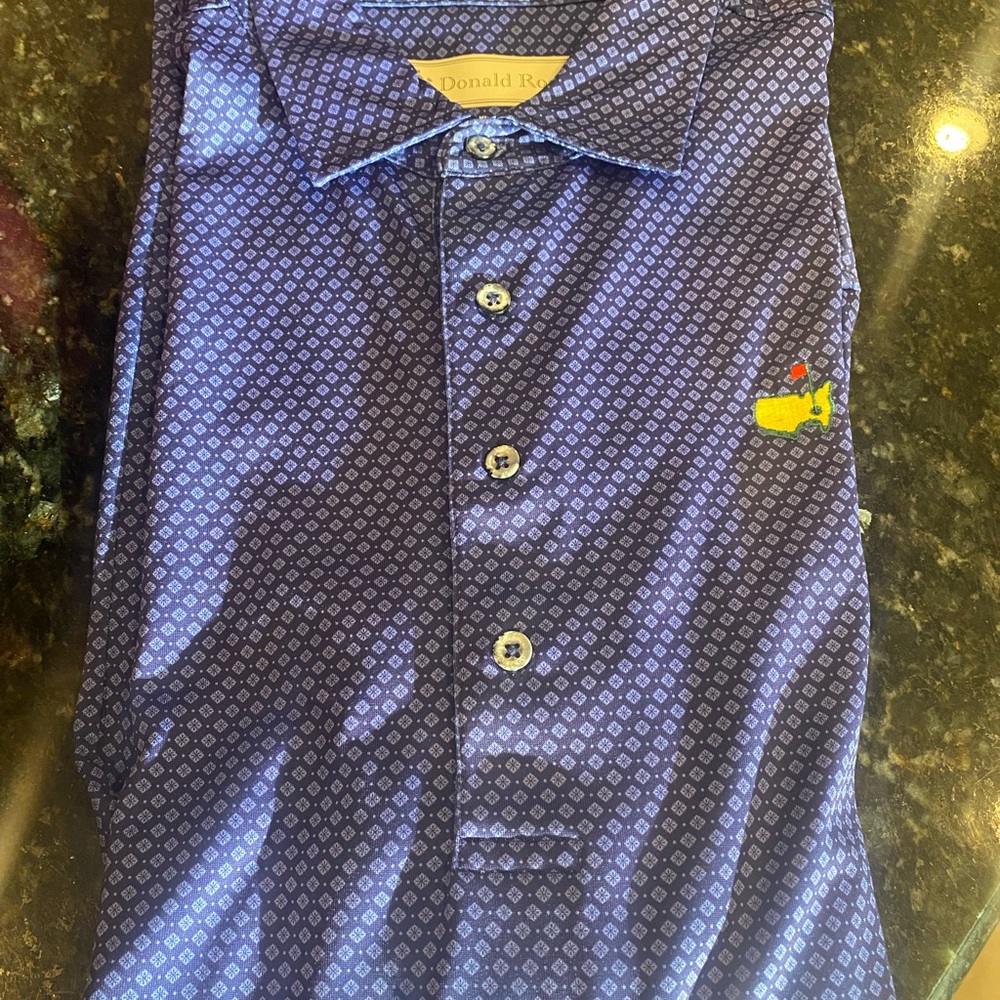 Donald Ross, Men’s authentic Augusta Master’s golf polo. XL